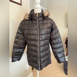 Michael Kors Ultra Light Down Jacket, size L, Removable Hood